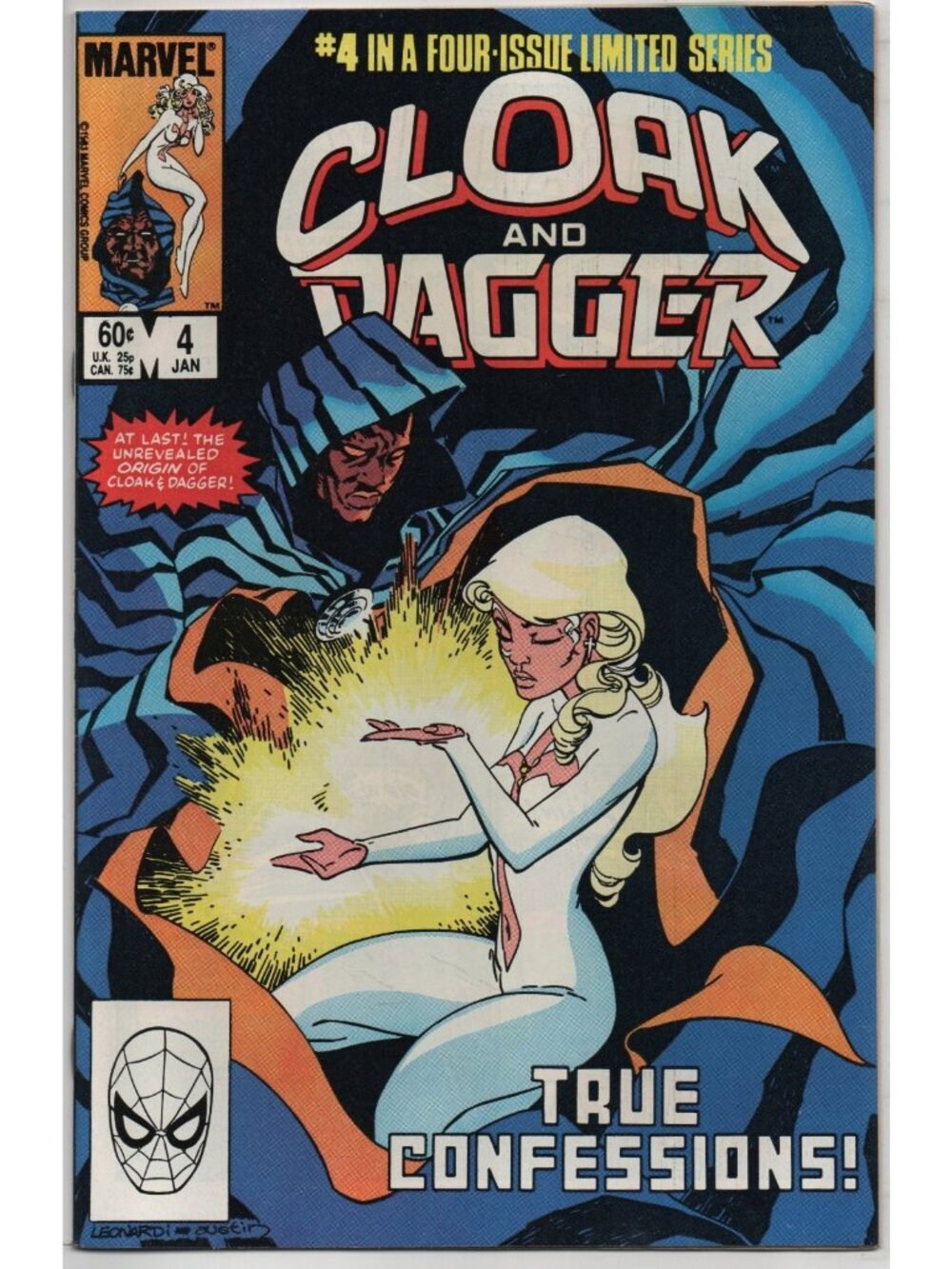 Cloak and Dagger 4 Marvel Comics 1984 VF 8.0 Origin Story